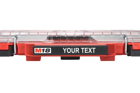 Milwaukee PACKOUT 11-Compartment Low Profile Organizer (48-22-8431) Custom Label