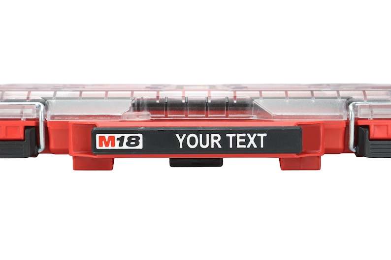 Milwaukee PACKOUT 11-Compartment Low Profile Organizer (48-22-8431) Custom Label image 1