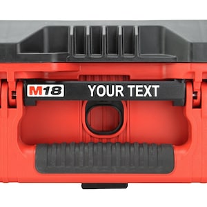 Milwaukee PACKOUT Medium Tool Box (48-22-8424) Custom Label