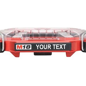 Milwaukee PACKOUT 5-Compartment Low Profile Compact Organizer (48-22-8436) Custom Label