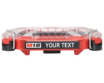 Milwaukee PACKOUT 5-Compartment Low Profile Compact Organizer (48-22-8436) Custom Label