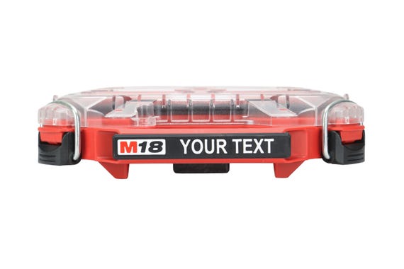 Milwaukee PACKOUT 5-Compartment Low Profile Compact Organizer (48-22-8436) Custom Label