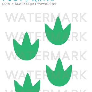 Monster Printable Footprints Instant Download | Etsy