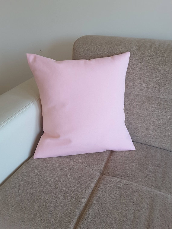 Blush Pink Duck Linen Pillow Cover Pink Blush Linen Pillow Cover Throw Pillow