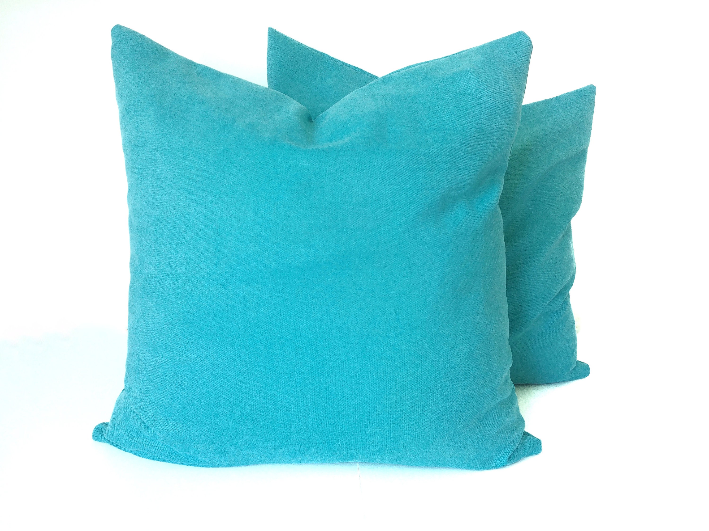 Turquoise Pillow Cover Turquoise Decorative Pillow Turquoise Etsy