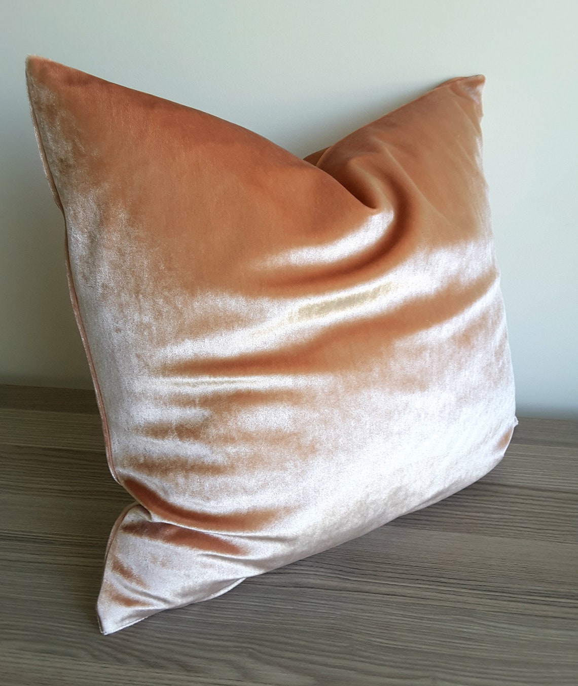 Peach Velvet Pillow Cover Peach Decorative Pillow Peach Velvet Etsy