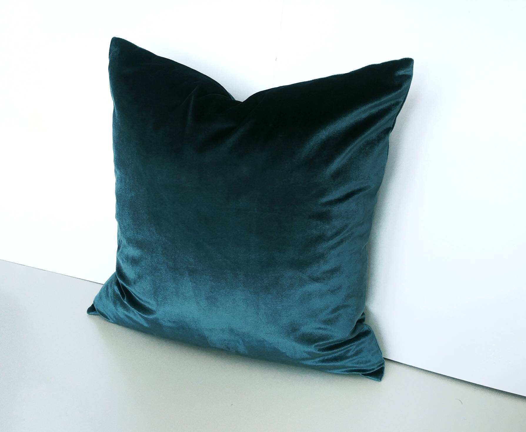 Launch SALE Emerald Velvet Pillow Cover Green Decorative Etsy