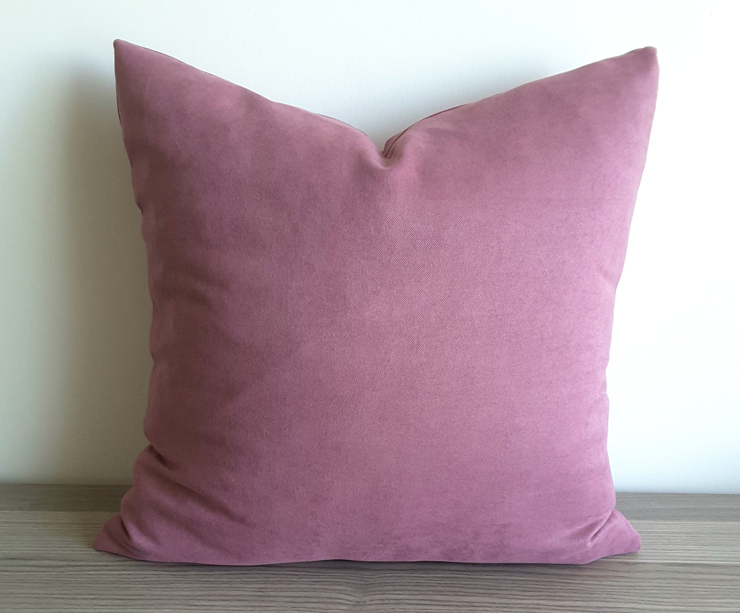 Dark Dusty Rose Pillow Cover Mauve Decorative Pillow Mauve Etsy