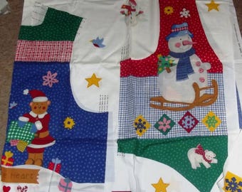 Let It Snow Adult Vest Fabric Cut Out