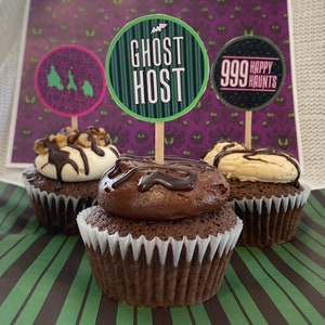 Halloween Party Cupcake Toppers - Disney&#39;s Haunted Mansion - PDF file - Digital Download