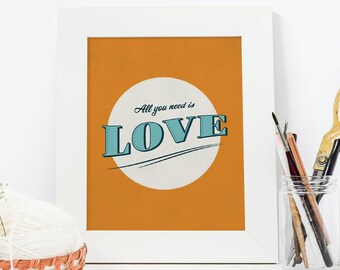 All You Need Is Love Inspirational Art