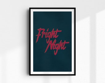 Fright Night 80s Horror Art Print