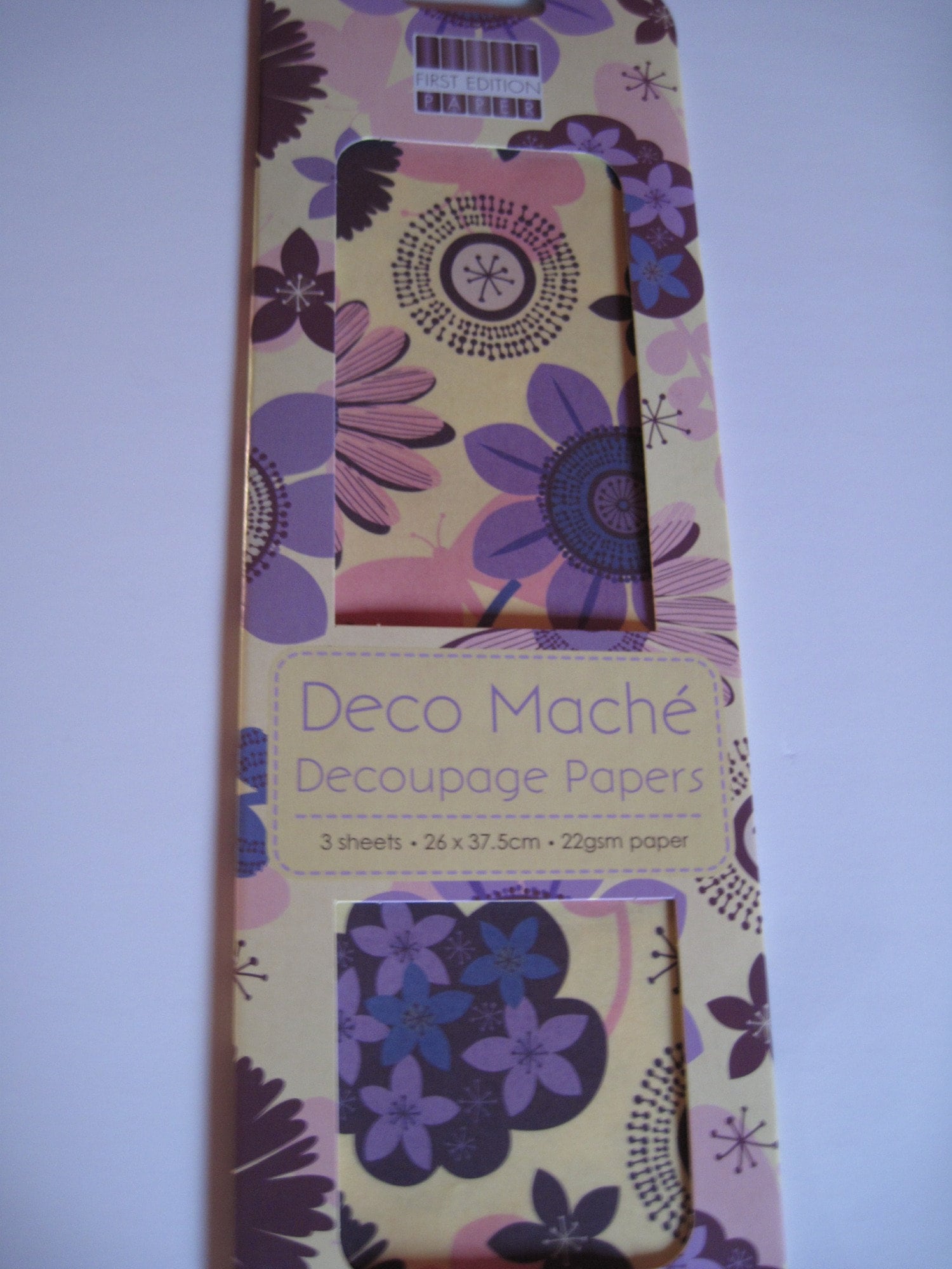 First Edition Deco Mache Decoupage Papers Words Christmas Decopatch