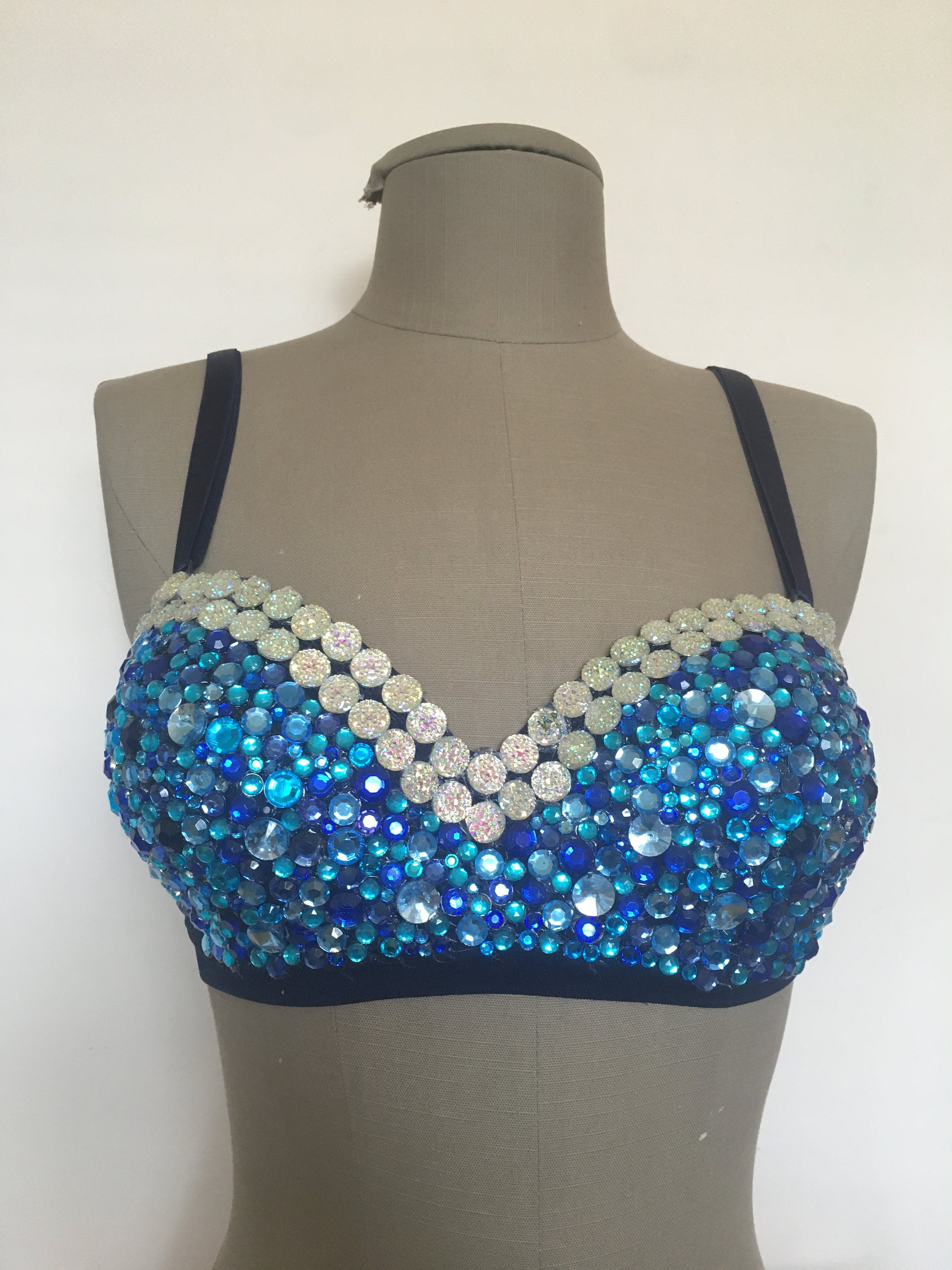 rhinestone bra