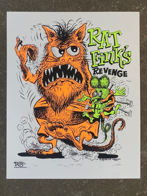 RAT FINK グラフィックプリント フーディー RAT FINK グラフィックプリント フーディー RAT FINK グラフィック