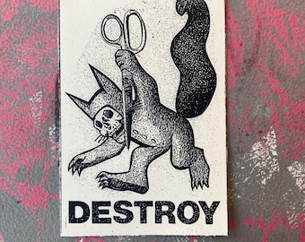 Skull Max ( mini art print )