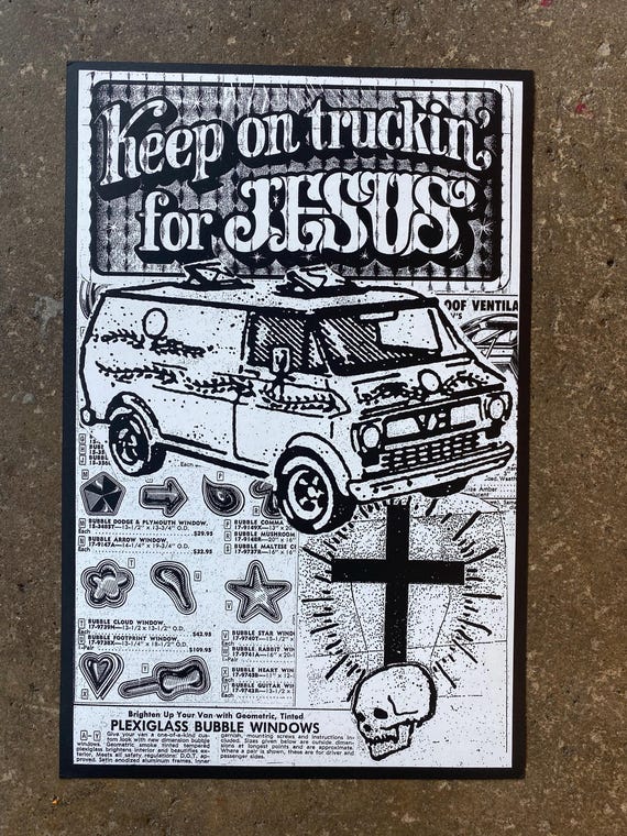 Keep on Truckin' for Jesus - Etsy