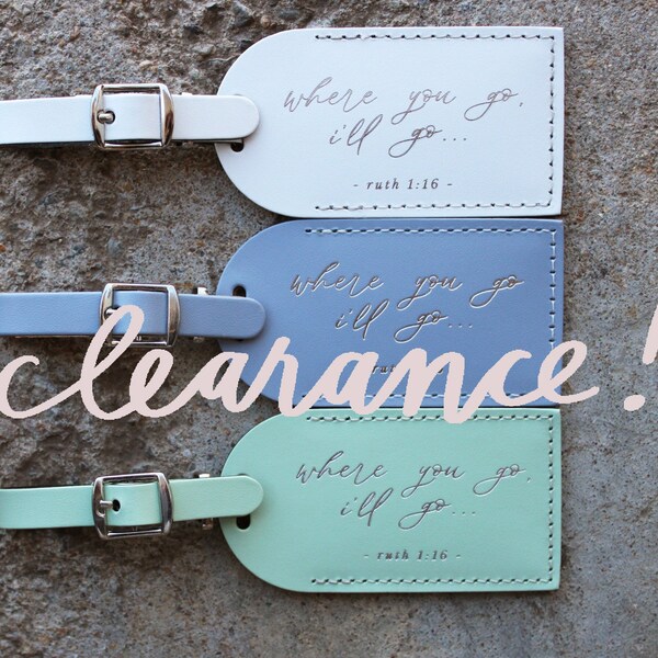 Sale! Christian Scripture Luggage Tags - Spiritual Gift Wedding Favors, Bridesmaid, or Bridal Party Travel Gift - Bible Quotes