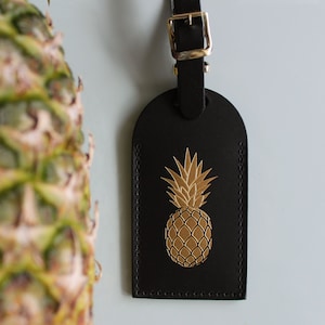Pineapple Tropical Hawaii Luggage Tags Wedding Favors Bridesmaid Gift Bachelorette Party Bridal Shower or Travel Gifts for Save the Date 画像 3
