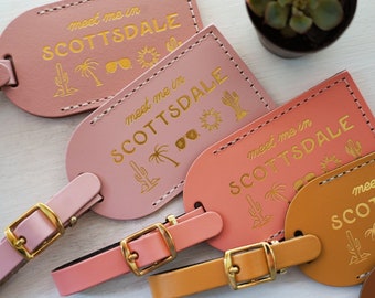 Scottsdale Bridesmaid Gift Luggage Tags for Proposal Box | Bachelorette Party or Bridal Shower Favours - Travel Gift Save the Date