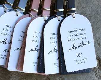 Thank You Hang Tags - Favor Tags for Luggage Tag Wedding Favors - Escort Cards Place Cards Table Number Tags Name Cards for Guests