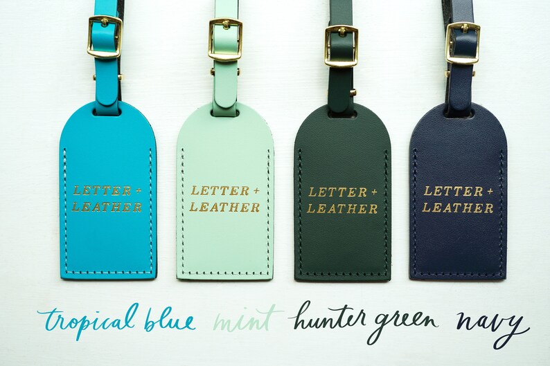 Luggage Tags Wedding Favors Camel And So the Adventure Begins, Bonded leather Bridesmaid Gift or Bachelorette Party, Wedding Favours image 7