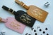 Meet Me in Las Vegas Bachelorette Party Luggage Tags Wedding Favors or Bridesmaid Gift - Casino Dice Bridal Shower or Save The Date leather 