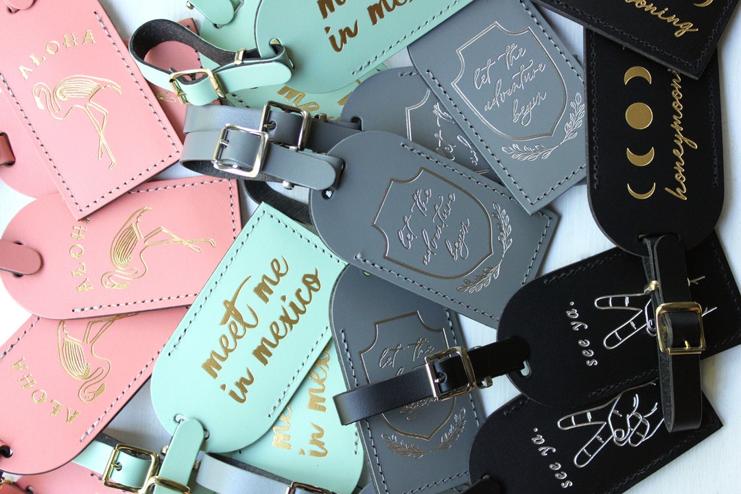 Bulk Wedding Favors Luggage Tags Bridesmaid Gift, Save the Date ...