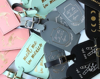 Personalized Name Tags, Square Shape Tags, Customized Luggage Tags With  Metal Loop, Backpack Tags Suitcase Tags,personalized Luggage Tag,engraved  Travel Gift Tag,wedding Bridesmaid Gift Tags - Temu