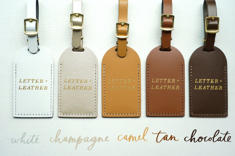 Hawaii Aloha Luggage Tags Wedding Favors Unique Bridesmaid Gift Bachelorette Party Bridal Shower Bonded Leather Gift for Her Tropical image 8