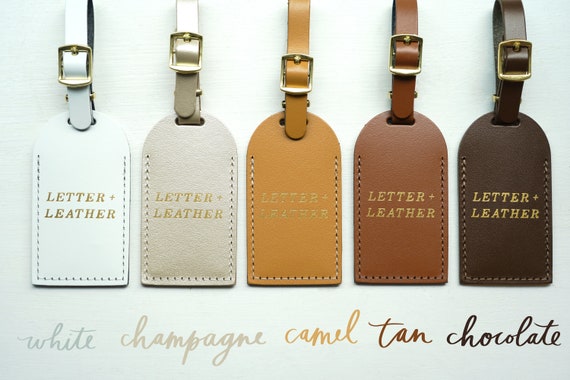 1pc Personalized Luggage Tags Vegan Leather Luggage Tags Anniversary Gift  Custom Name Wedding Gift for Couples Gift Tags