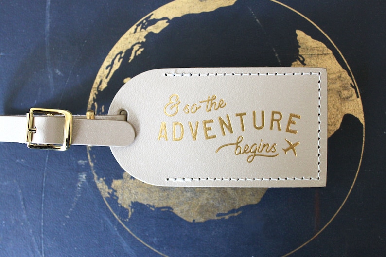 Luggage Tags Wedding Favors And So the Adventure Begins | Etsy