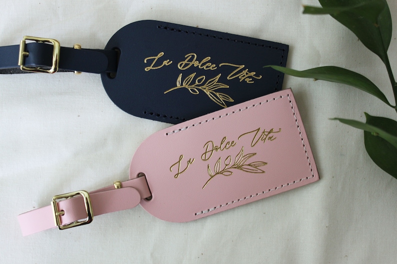 Olive Branch Italy Luggage Tag Wedding Favors Bridesmaid - Etsy