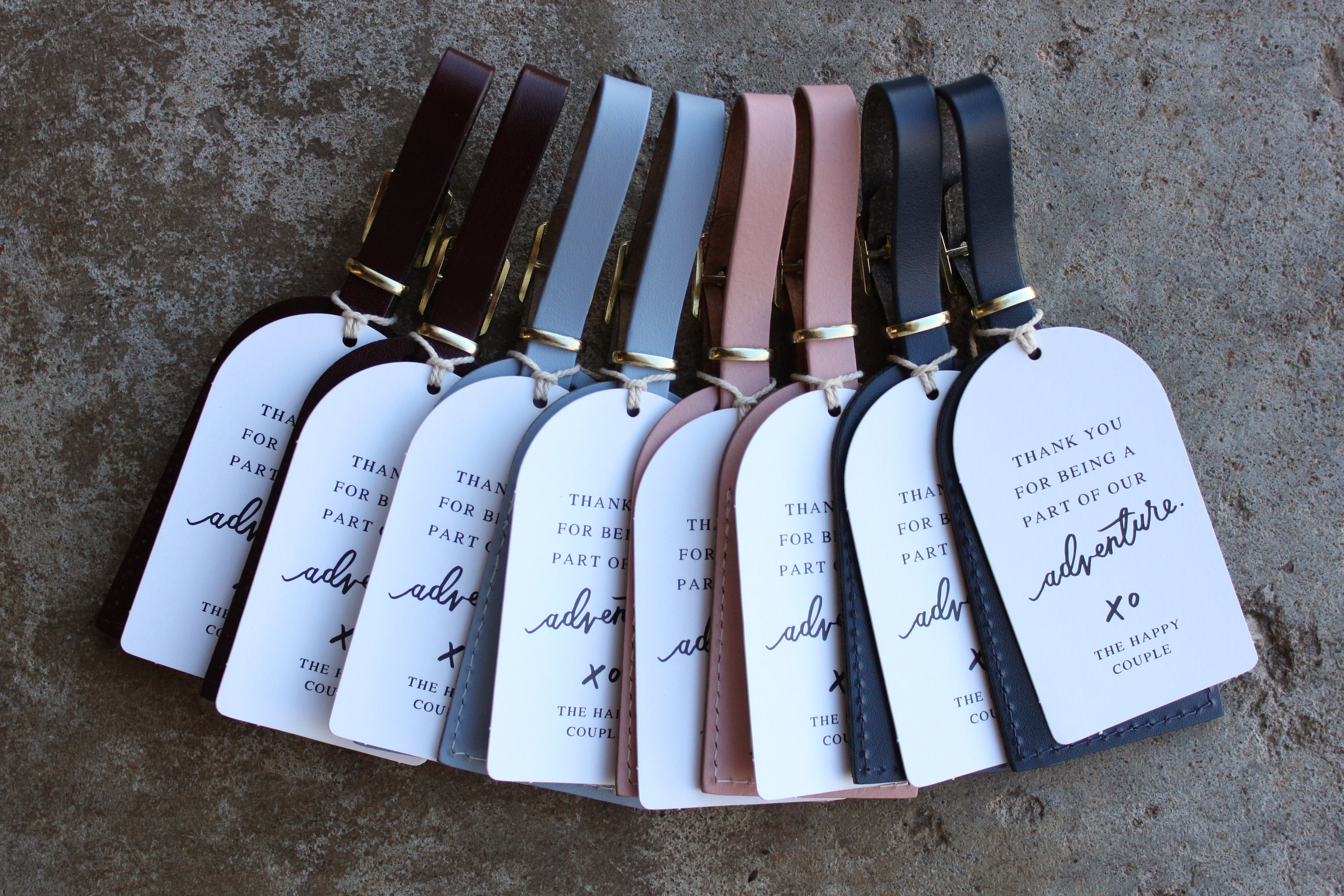 Thank You Hang Tags Favor Tags for Luggage Tag Wedding Etsy