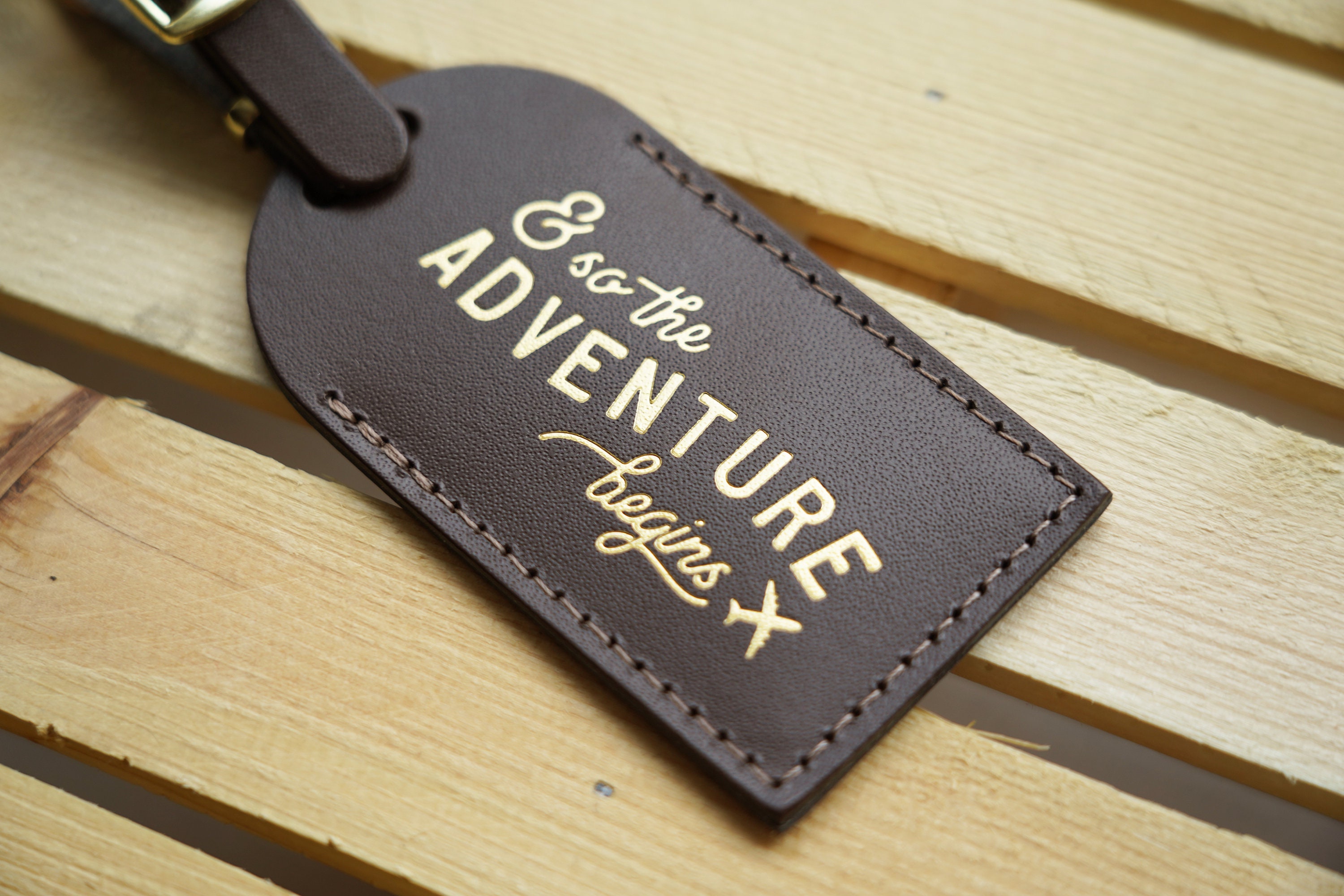 Luggage Tags Wedding Favors Chocolate and so the Adventure - Etsy