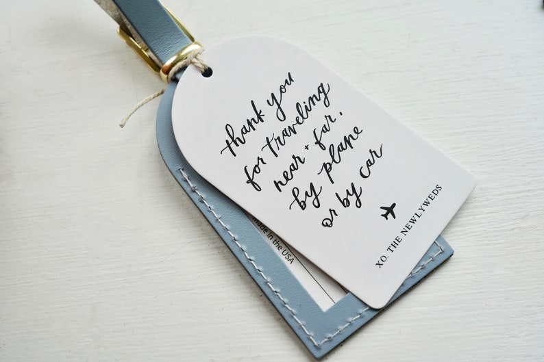 Thank You Hang Tags Favor Tags for Luggage Tag Wedding Etsy