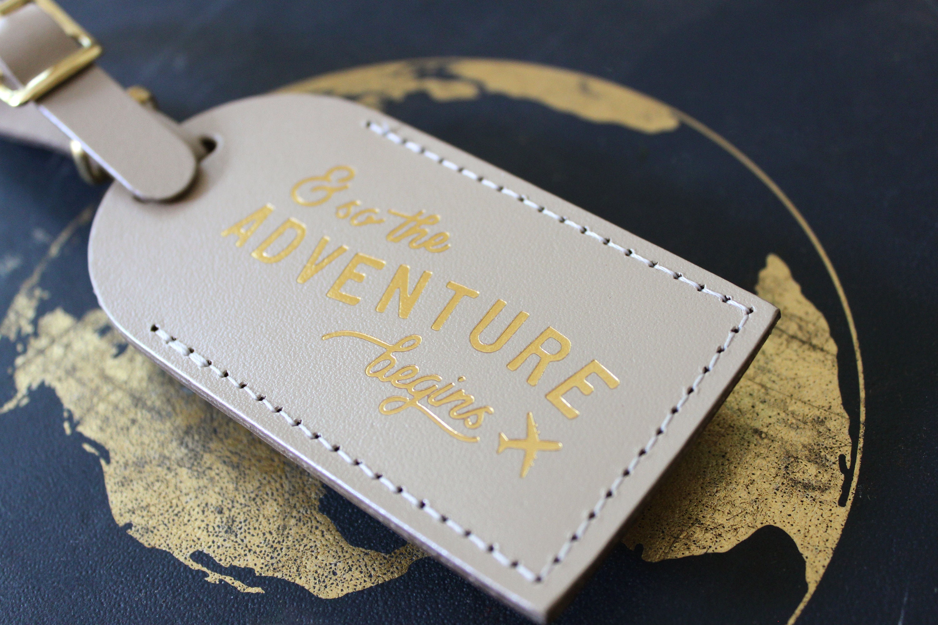 Bulk Wedding Favors Luggage Tags Unique Gifts, Bridesmaid Gift, Save the Date, or Bridal Party Shower - And So the Adventure Begins Travel