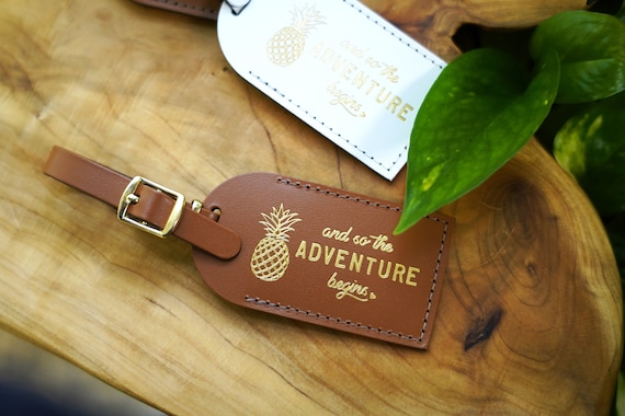 Luggage Tags Wedding Favors Hawaii Pineapple And So The Etsy