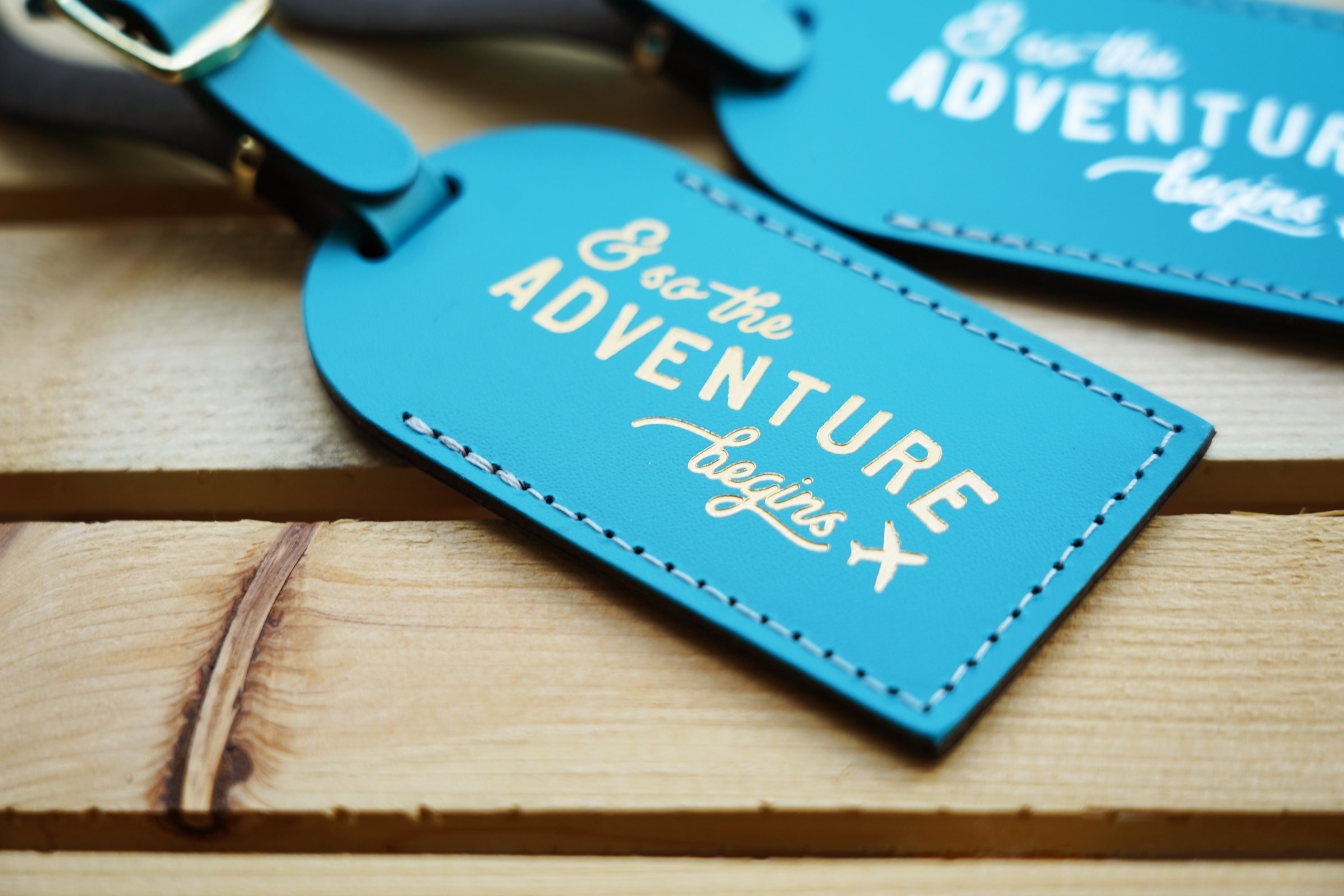 Luggage Tags Wedding Favors Tropical Blue and so the Etsy