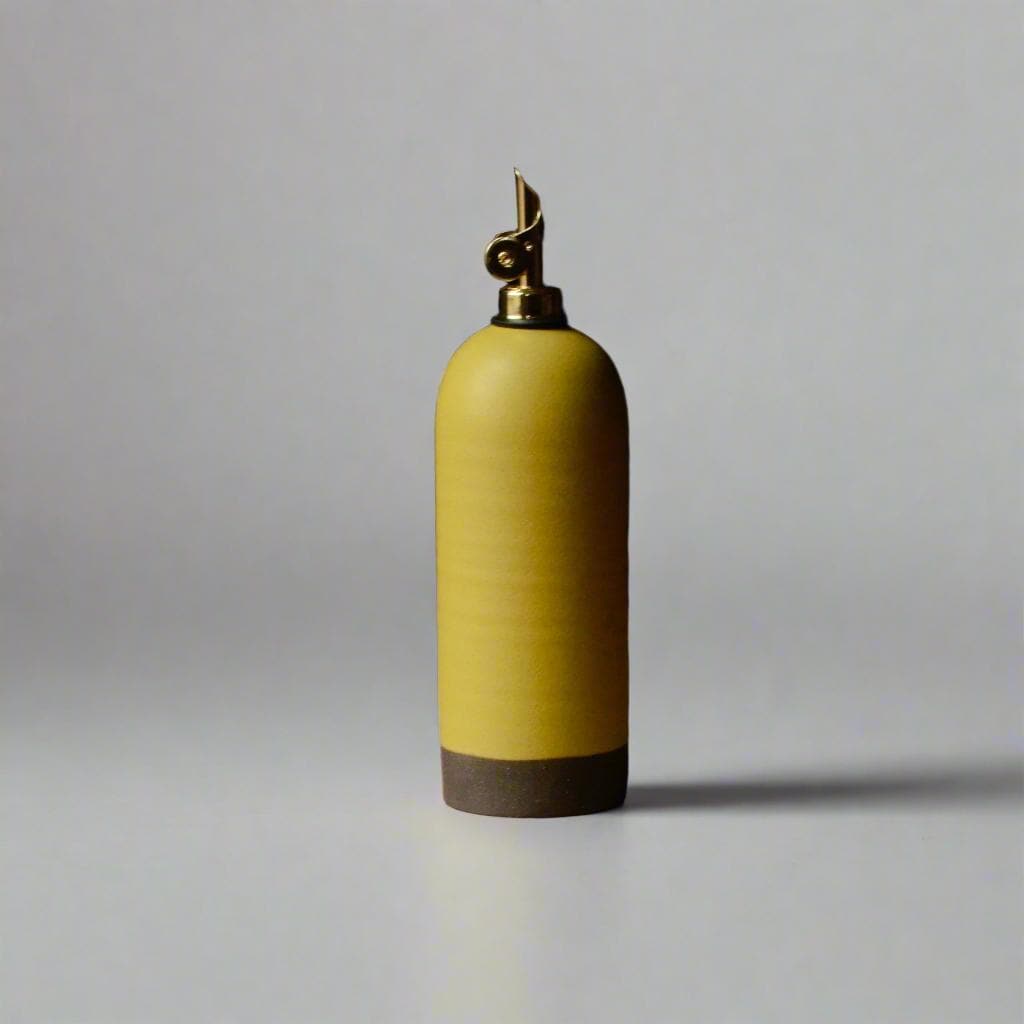 Olive Oil Bottle, Cruet, Ceramic Dispenser, 22 ounces