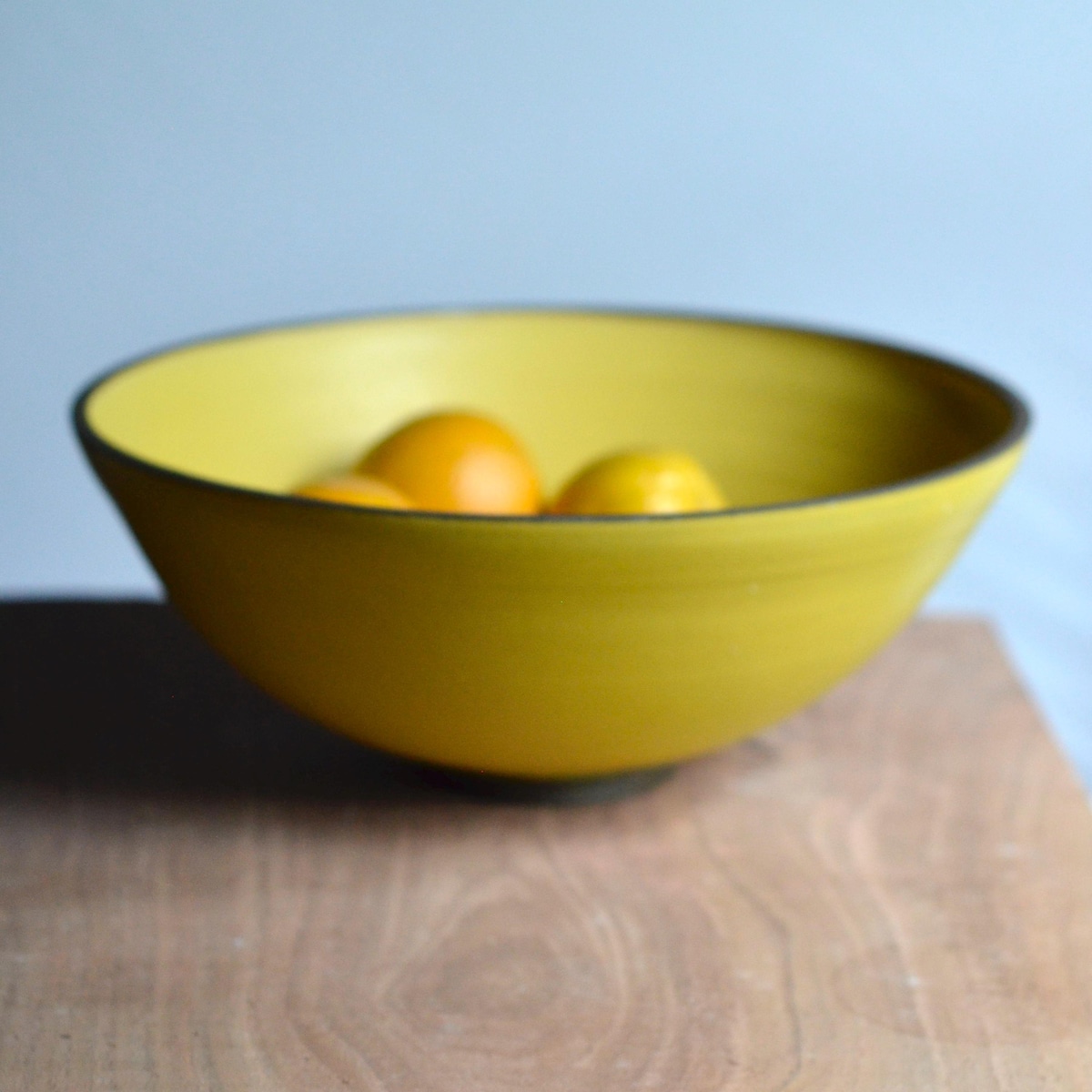 Handmade Large Mixing and Serving Bowl - 12x6- Mossy