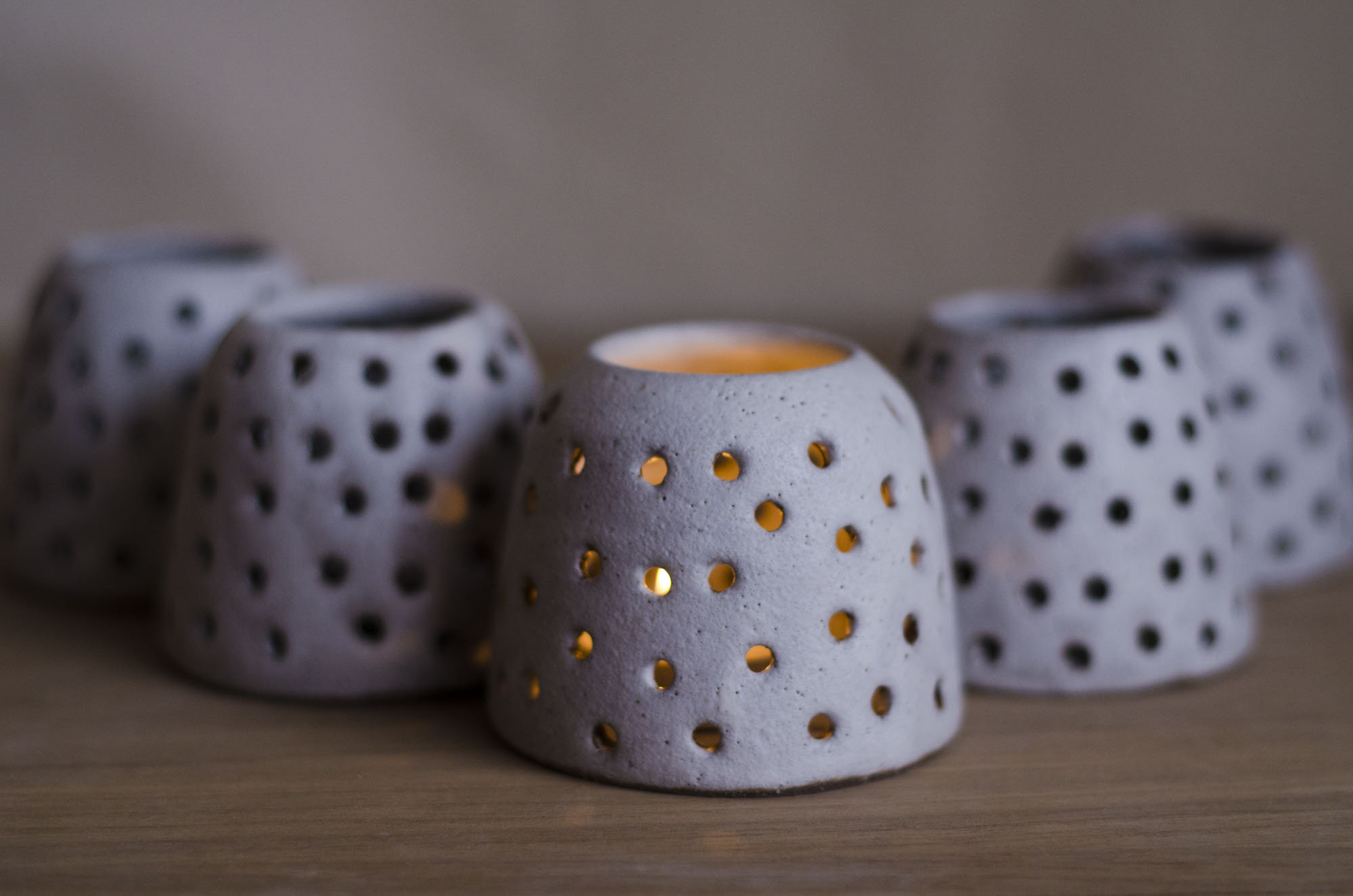 手作りの陶器製キャンドルホルダー - Etsy 日本