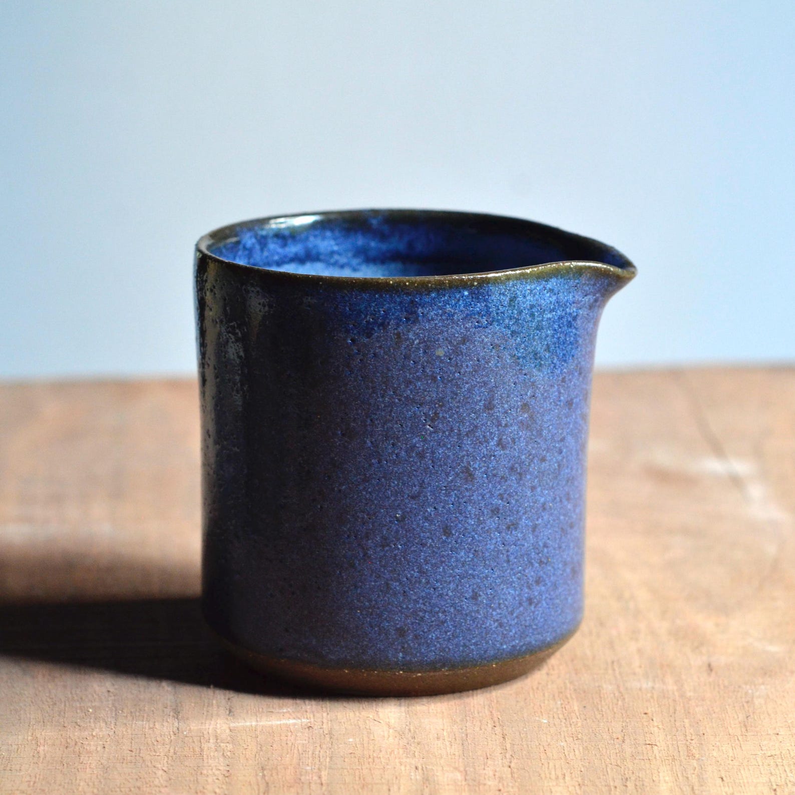 Handmade Ceramic Cream Pourer Pitcher - 10 Ounces