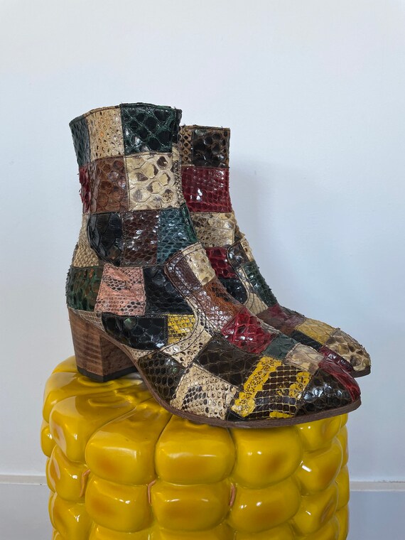 Jumpin Jack Flash Custom Patchwork Heeled  Chelse… - image 3