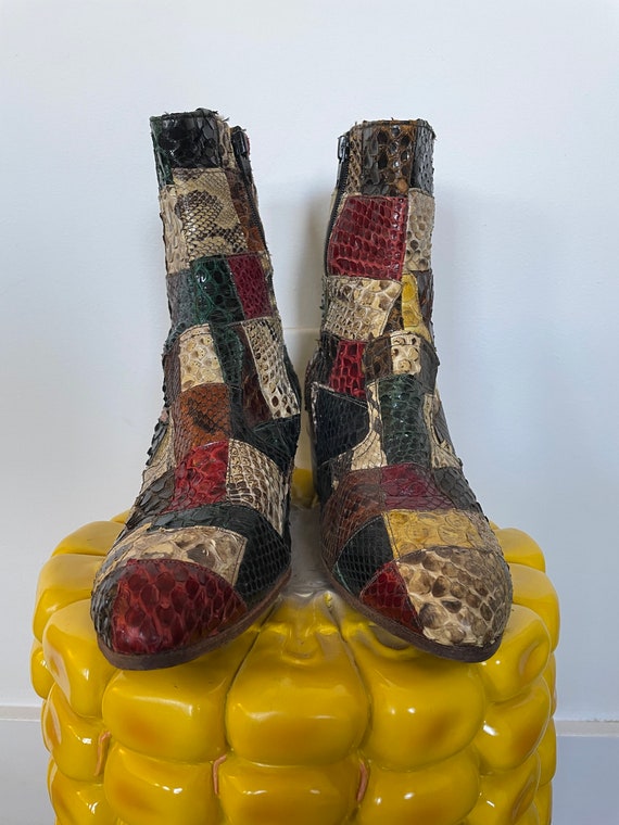 Jumpin Jack Flash Custom Patchwork Heeled  Chelse… - image 4