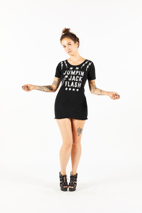 Rare Original OOAK Glitter JJ Flash Logo Long Shir