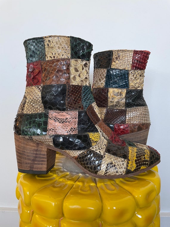 Jumpin Jack Flash Custom Patchwork Heeled  Chelse… - image 2