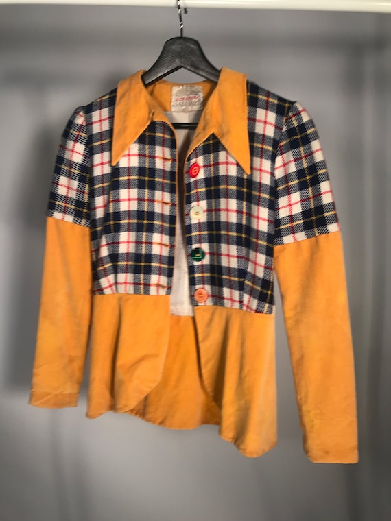 Alkasura Vintage 1970s Yellow Plaid Suit Sold at J