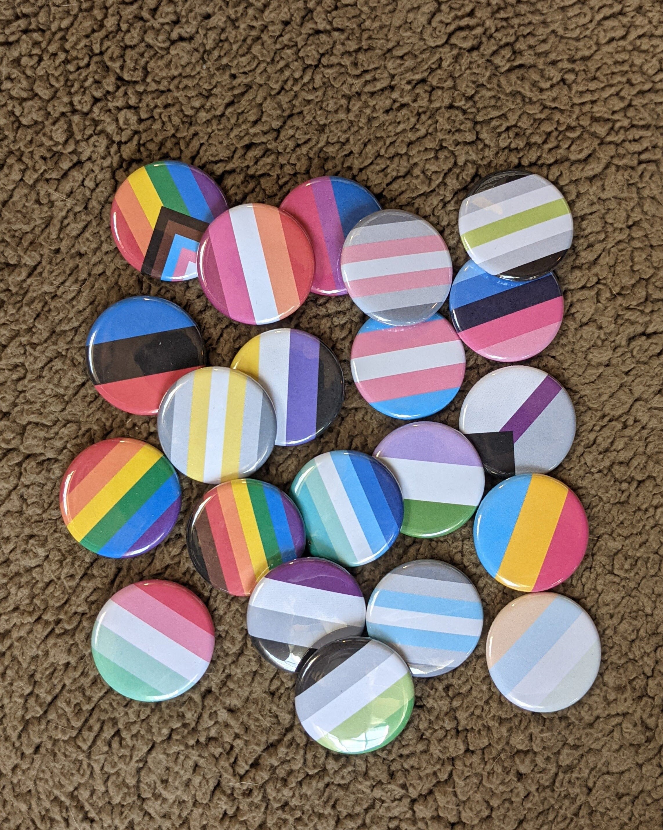 Pride flag buttons | Etsy