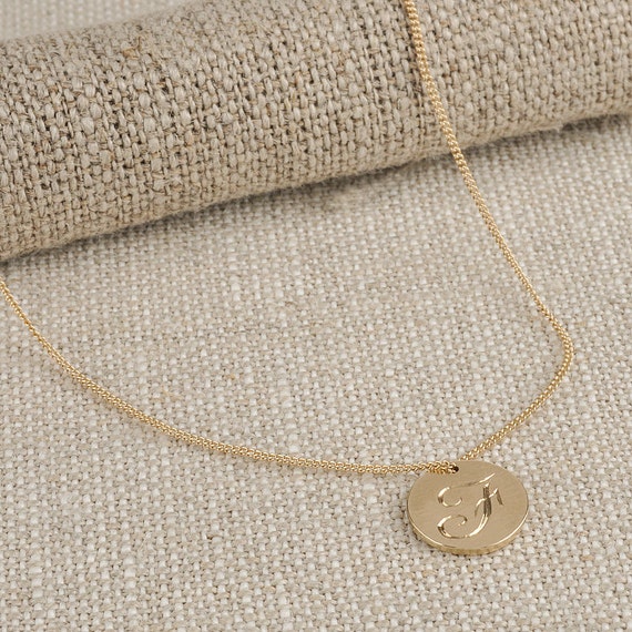Initial Necklace . Personalised 